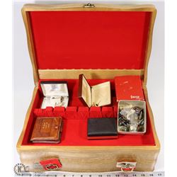 ESTATE SILVERWARE BOX (NO SILVERWARE) FILLED