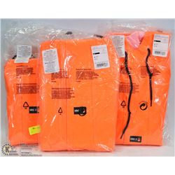 LOT OF 3 FOX CREEK SMALL JACKETS ORANGE