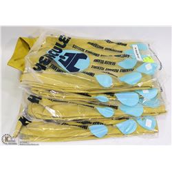 FOUR HERCULES RAIN JACKETS ALL SIZE LARGE