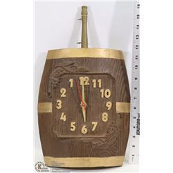 VINTAGE INGRAHAM BARREL CLOCK #5329 "WORKING"