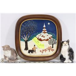 LOT OF 2 COLLECTOR CATS INCL  ROYAL DOULTON