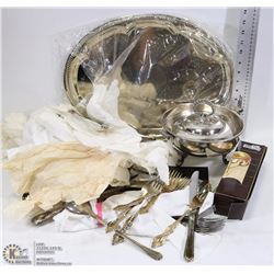 ESTATE BOX OF ASSORTED SERVING DISHES