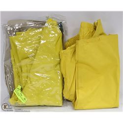 LOT OF 2 RAIN PAINS W/ SNAPS TO ADJUST LENGTH