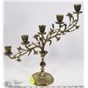 Image 1 : BRASS TONE CANDELABRA