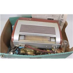 ASST ESTATE BOX OF ANTIQUES AND COLLECTIBLES INCL