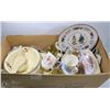 Image 1 : BOX OF ASST COLLECTOR DISHES INCL ROYALS, JOHNSON