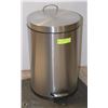 Image 1 : STAINLESS STEEL GARBAGE CAN W/FOOT