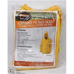 LOT OF 3 YELLOW SMALL PIONEER SUPPORTED PVC RAIN