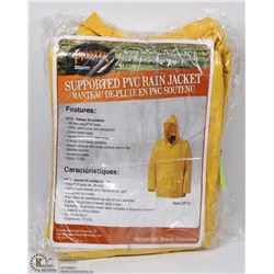 LOT OF 3 YELLOW SMALL PIONEER SUPPORTED PVC RAIN