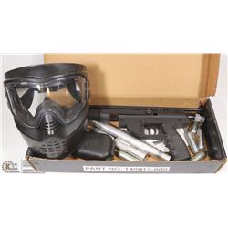 BRASS EAGLE TIGER SHARK PAINTBALL GUN W MASK