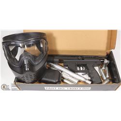 BRASS EAGLE TIGER SHARK PAINTBALL GUN W MASK