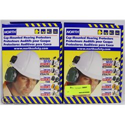 TWO BOXES OF NORTH CAP MOUNTED HEARING PROTECTORS