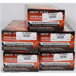 5 CASES OF NITRILE EXAMINATION GLOVES SIZE SMALL