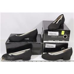 3 PAIRS OF ANGELO LUZIO LOW HEEL KIDS DANCE SHOES