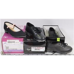 3 PAIRS OF KIDS DANCE SHOES SIZES 9, 8.5, 8