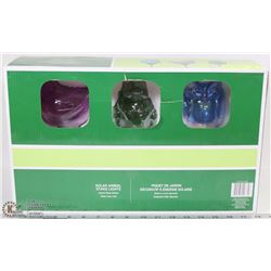 BOX OF 3 SOLAR ANIMAL STAKE LIGHTS  NEW IN BOX
