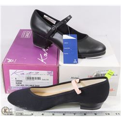 TWO PAIRS OF DANCE SHOES SIZE 6