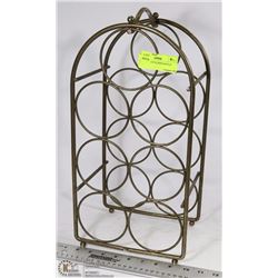 METAL 7-BOTTLE WINE BOTTLE STAND
