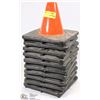 Image 1 : LOT OF 10 SHORT SAFETY CONES