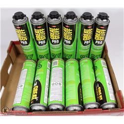 12 CANS OF GREAT STUFF INSOLATING FOAM SEALANT