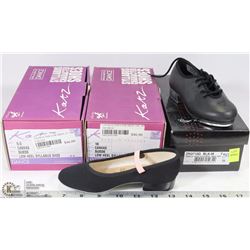 3 PAIRS OF DANCE SHOES 7, 9.5, 10