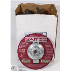 CASE OF ANGLE GRINDER WHEELS