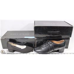 3 PAIRS OF DANCE SHOES SIZES 3,4,9