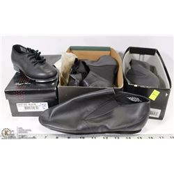3 PAIRS OF DANCE SHOES SIZED 9.5,10,7