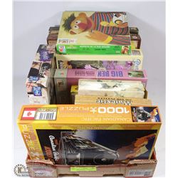 ESTATE LOT OF 13+ PUZZLE SETS - SOME UNOPENED