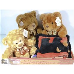 ESTATE COLLECTOR BEARS AND PILLOW: 2-CUDDLE WIT,