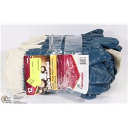 BUNDLE OF NITREX FULLY DIPPED NITRILE COATED GLOVES