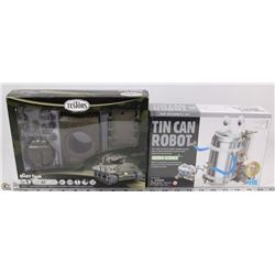 SEALED ITEMS TIN CAN ROBOT GREEN SCIENCE W/TESTORS