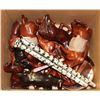 Image 1 : BOX OF BROKEN WOOD FIGURINES AND CANE