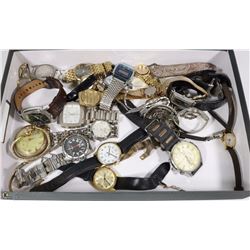 BOX OF MISC WATCHES