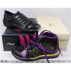 2 PAIRS OF DANCE SHOES , SIZE 7