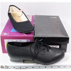 2 PAIRS OF DANCE SHOES , SIZE 6.5