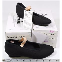 2 PAIRS OF DANCE SHOES , SIZE HM