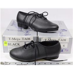 2 PAIRS OF DANCE SHOES , SIZE 6