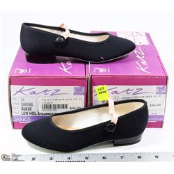2 PAIRS OF DANCE SHOES , SIZE 11