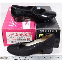 2 PAIRS OF DANCE SHOES , SIZE 3