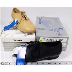 2 PAIRS OF DANCE SHOES , SIZE 5