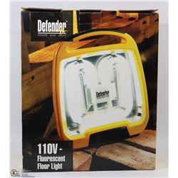 DEFENDER 110V FLUORESCENT FLOOR LIGHT