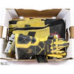 FLAT OF ASST WELDING GLOVES INCL XL & LADIES LARGE