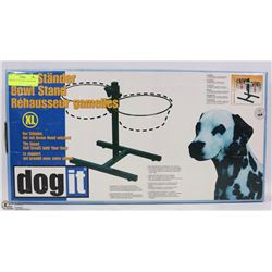 NEW DOG IT XL BOWL AND STAND