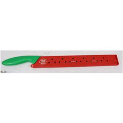 STAINLESS STEEL WATERMELON KNIFE IN SHEATH