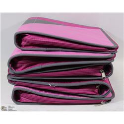 FLAT OF 5 ZIP UP BINDERS