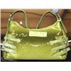 Image 1 : GREEN SNAKESKIN STYLE HANDBAG WITH SHOULDER STRAP