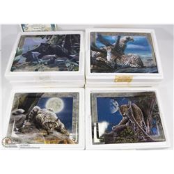 COMPLETE SET OF 4 BRADFORD EXCHANGE "CAT"  PLATES