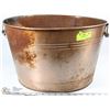 Image 1 : COPPER COLOR METAL TUB, RUSTED BOTTOM