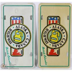 LOT OF 2 COLLECTIBLE ALASKA CANADA HIGHWAY 50TH